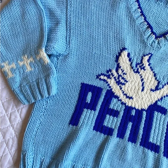 VINTAGE 70s Knit Pullover - Picture 3 of 8